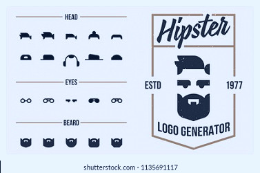 Vector Hipster Logo Generator Set Design Stock Vector (Royalty Free)  1135691117 | Shutterstock
